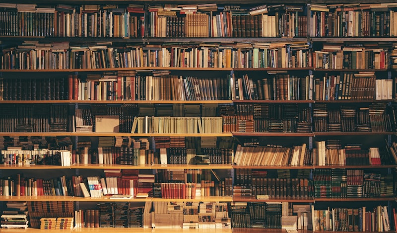 A chambers reading room lined with law reports